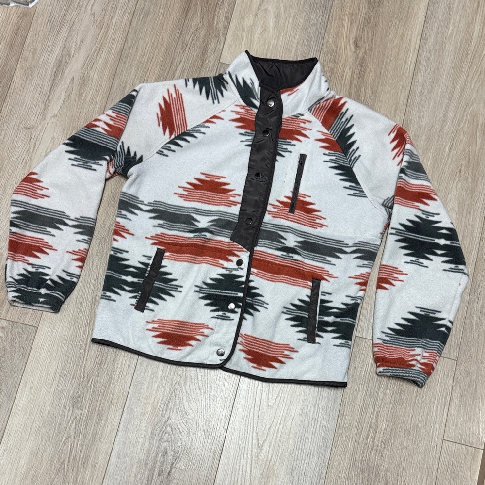 Western Aztec Print Light Jacket - Picture 3 of 5